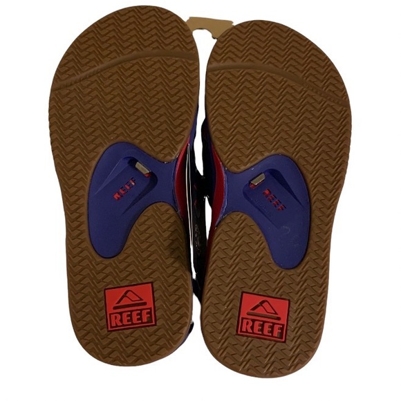 NWT Reef x MLB Texas Rangers Flip Flops With Bottle Opener Men’s Size Various - Picture 8 of 10